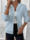 Zip Up Hooded Sweatshirt Jacket