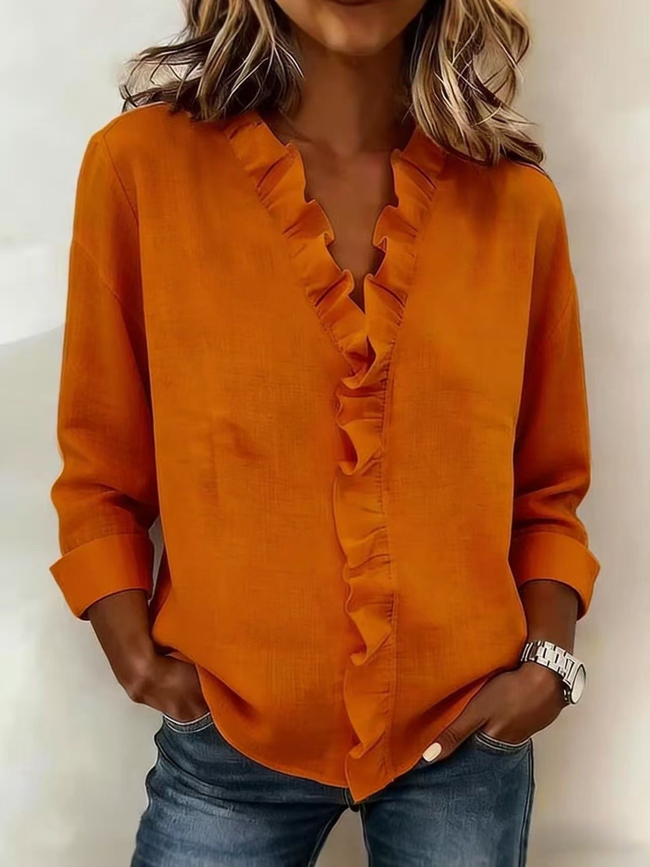 New Spring Women's Ruffled Shirt