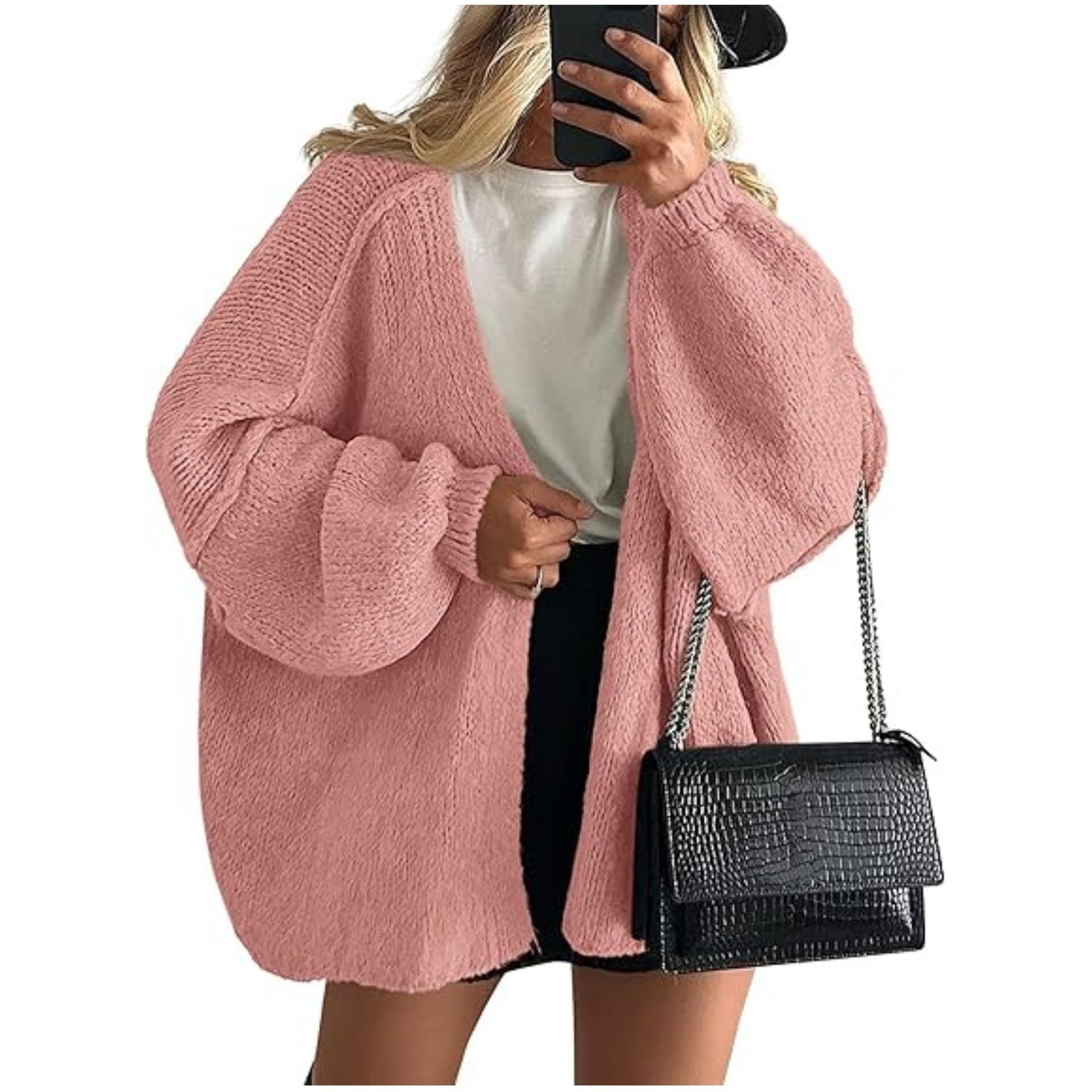 Women's loose cardigan sweater