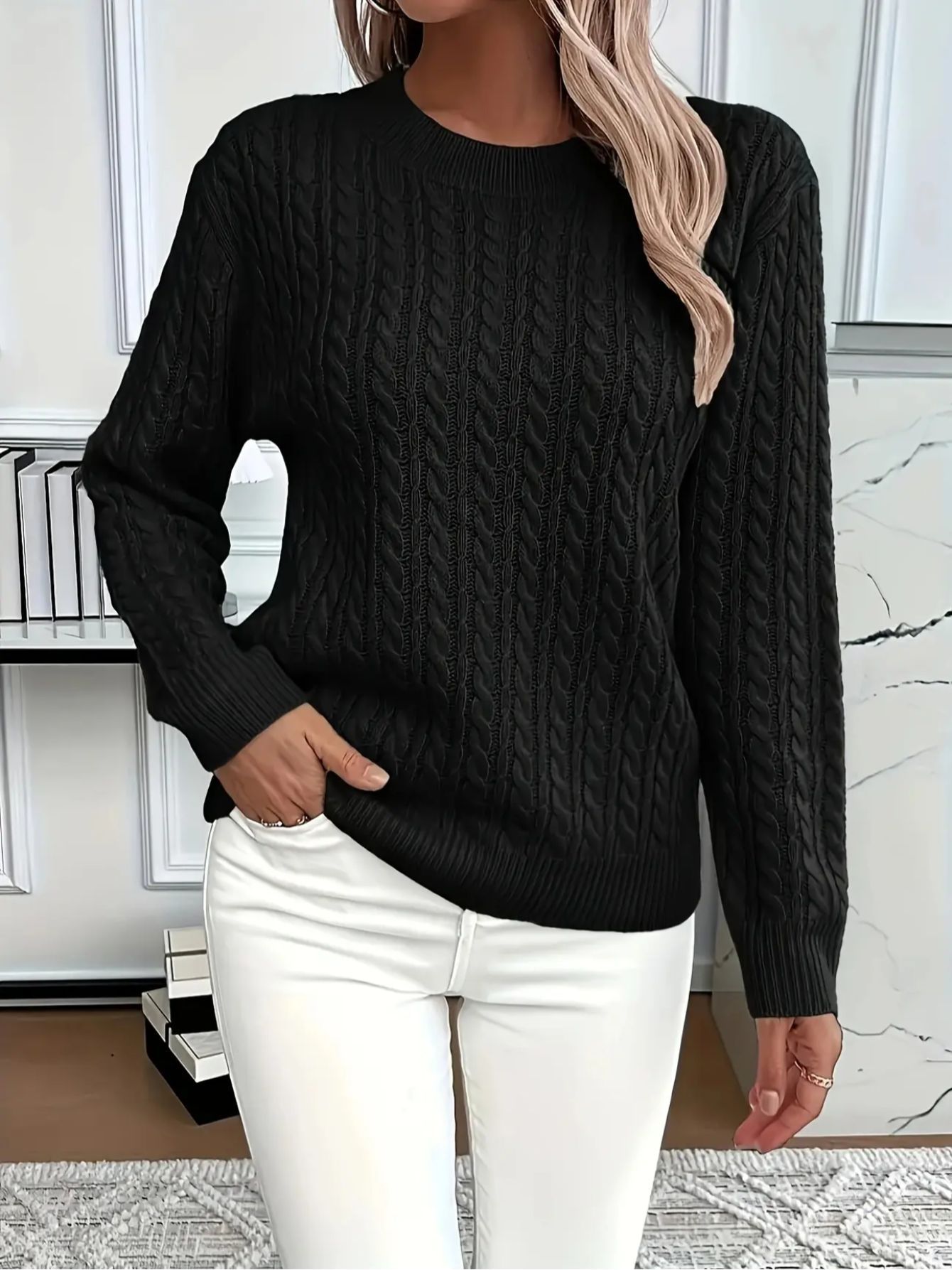 Cozy Cable Knit Sweater