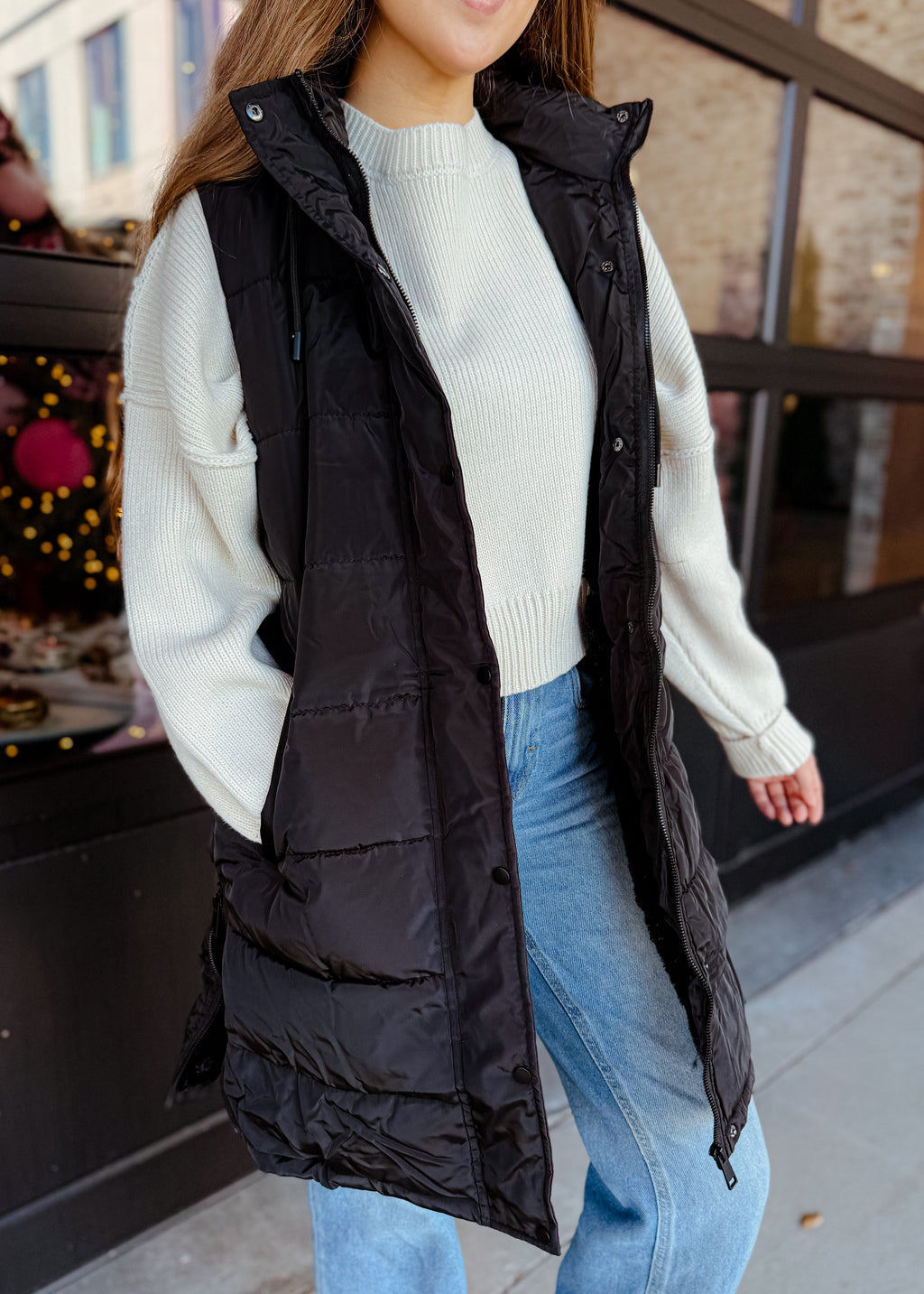 Long down jacket