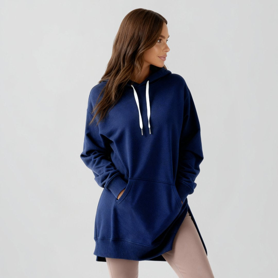 Hooded Warm Loose-fitting Midi Skirt