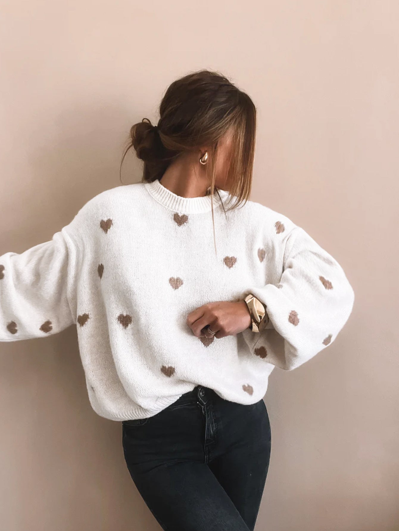 Everyday Crew Print Sweater