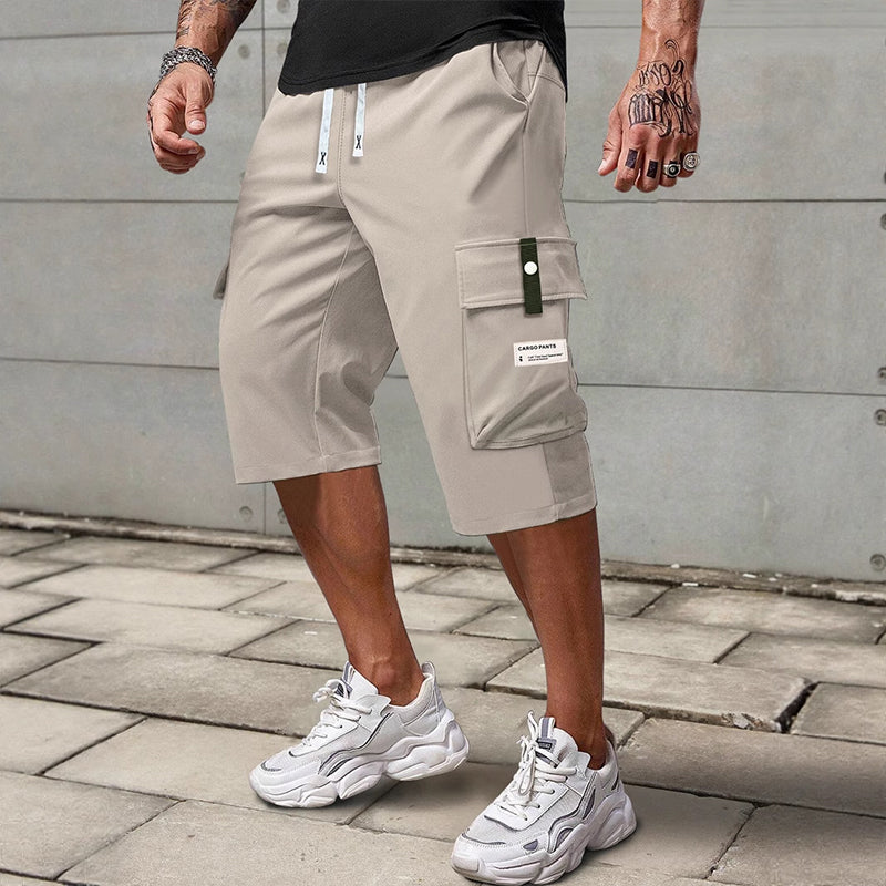 everyday drawstring capri pants/cargo pants