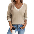 Retro Colorblock Knit Sweater