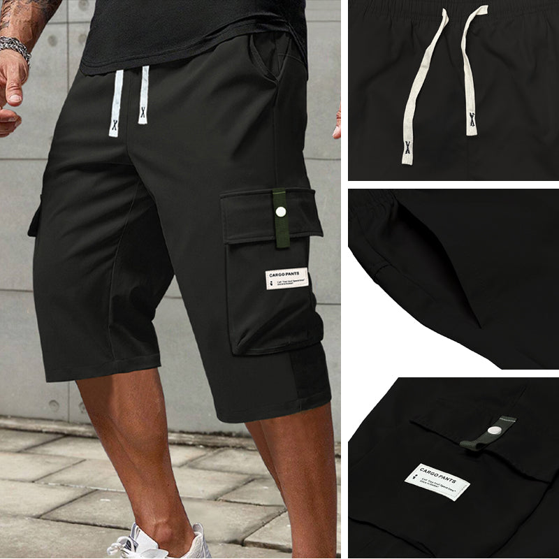 everyday drawstring capri pants/cargo pants